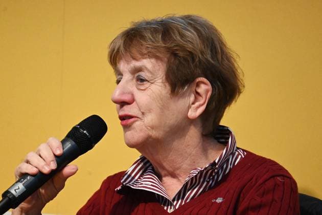 Leipziger Buchmesse, Book Fair Leipzig, Sachsen - vom 27.03. bis 30.03.2025. Die Deutsche Journalistin und Autorin Margarete von Schwarzkopf geborene Prinzessin zu Löwenstein Wertheim Freudenberg im Talk