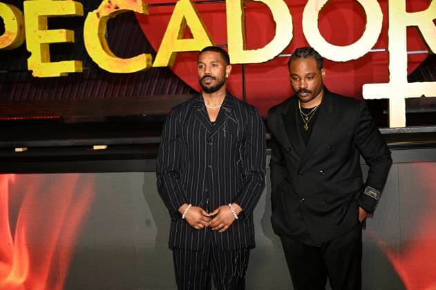 March 31, 2025, Mexico City, Ciudad de Mexico, Mexico: Michael B. Jordan and Ryan Coogler attend the red carpet for the movie Sinners at Plaza Universidad. on March 31, 2025 in Mexico City, Mexico. Mexico City Mexico - ZUMAe321 20250331_zea_e321_088 Copyright: xCarlosxTischlerx