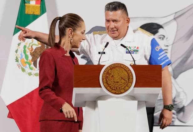 Claudia Sheinbaum, President Of Mexico, Will Announce A Program To Strengthen The Economy In Response To Donald Trump s Tariffs Claudia Sheinbaum, President of Mexico, and Juan Carlos Vera Minjares, Director General of the Interoceanic Corridor, hold a press conference at the National Palace in Mexico City, Mexico, where they mention that they announce a program to strengthen the economy in response to the tariffs imposed by Donald Trump, which go into effect on April 2, 2025. Mexico City Mexico City Mexico Copyright: xGerardoxVieyrax originalFilename: vieyra-notitle250402_npUfF.jpg
