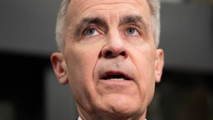 April 2, 2025, Ottawa, On, Canada: Prime Minister Mark Carney speaks with media before chairing a meeting of the Cabinet Committee on Canada-U.S. Relations and National Security on Parliament Hill, Wednesday, April 2, 2025 in Ottawa. Ottawa Canada  - ZUMAc35_ 20250402_zaf_c35_101 Copyright: xAdrianxWyldx