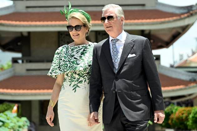 Entertainment Themen der Woche KW14 Entertainment Bilder des Tages State Visit of King Philippe and Queen Mathilde to Vietnam (Day 4) HO CHI MINH, VIETNAM - APRIL 03 : State Visit of King Philippe and Queen Mathilde to Vietnam (Day 4) - Photo Opportunity at Vin Nghiem Pagoda on April 03, 2025 in Ho Chi Minh, Vietnam, 03 04 2025 Ho Chi Minh Vietnam  Copyright: xDidierxLebrunx