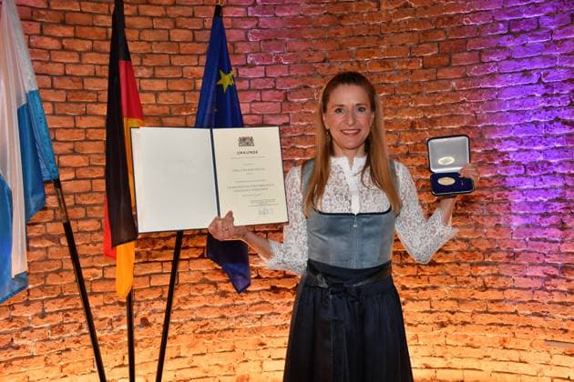 Stefanie Hertel Verleihung der Bayerischen Staatsmedaille für soziale Verdienste 2025 Allerheiligen-Hofkirche, Residenz München 03. April 2025