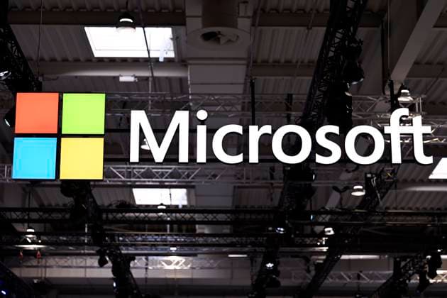 Der Stand von Microsoft zu sehen auf der Hannover Messe 2025 in der Messe Hannover. (Themenbild, Symbolbild) Hannover, 04.04.2025 Niedersachsen Deutschland *** The Microsoft stand on display at Hannover Messe 2025 at Messe Hannover Theme image, symbolic image Hanover, 04 04 2025 Lower Saxony Germany Copyright: xDwixAnoraganingrumx