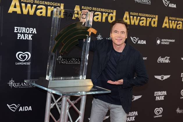Radio Regenbogen Award 2025 Michael Bully Herbig auf dem roten Teppich. Verleihung des 25. Radio Regenbogen Awards am 04.04.2025 in der Europa Park Arena in Rust. Baden-Württemberg, Deutschland.