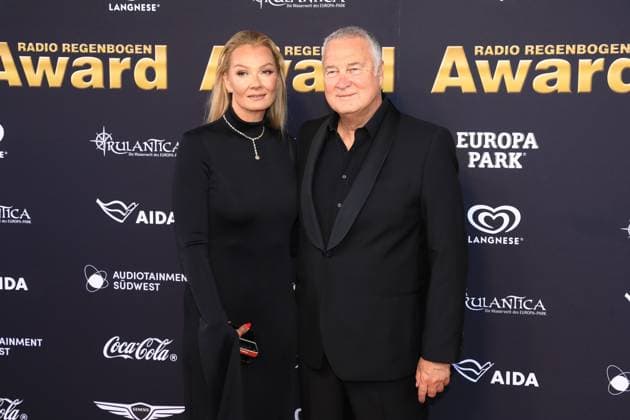 25. Radio Regenbogen Award in Rust Fransiska van Almsick und Ehemann Jürgen B. Harder bei dem 25. Radio Regenbogen Award im Europapark in Rust Baden-Würtenberg Deutschland Copyright: xMatthiasxGränzdörferx