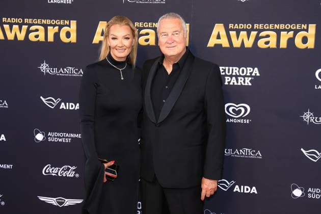 25. Radio Regenbogen Award in Rust Fransiska van Almsick und Ehemann Jürgen B. Harder bei dem 25. Radio Regenbogen Award im Europapark in Rust Baden-Würtenberg Deutschland Copyright: xMatthiasxGränzdörferx