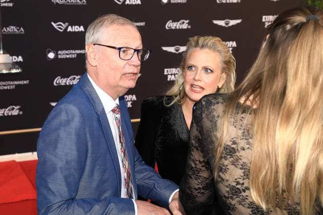 25. Radio Regenbogen Award in Rust Günther Jauch und Barbara Schöneberger bei dem 25. Radio Regenbogen Award im Europapark in Rust Baden-Würtenberg Deutschland Copyright: xMatthiasxGränzdörferx