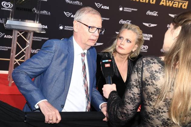 25. Radio Regenbogen Award in Rust Günther Jauch und Barbara Schöneberger bei dem 25. Radio Regenbogen Award im Europapark in Rust Baden-Würtenberg Deutschland Copyright: xMatthiasxGränzdörferx