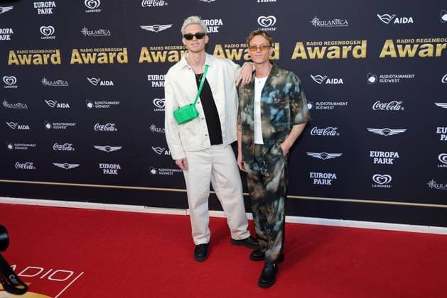 Radio Regenbogen Award 2025 Fast Boy auf dem roten Teppich. Verleihung des 25. Radio Regenbogen Awards am 04.04.2025 in der Europa Park Arena in Rust. Baden-Württemberg, Deutschland.