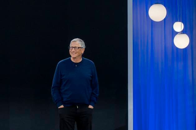 Microsoft co-founder Bill Gates speaks during Microsoft s 50th anniversary celebration at the company s headquarters in Redmond, USA 04 April 2025. Microsoft celebrated its half-century anniversary at an event attended by co-founder Bill Gates, who said that with the company s latest advances in artificial intelligence (AI), the tech titan is on the verge of something even more profound than what was produced in the first 50 years. Bill Gates envisions the future with AI as a companion at Microsoft s 50th anniversary !ACHTUNG: NUR REDAKTIONELLE NUTZUNG!  Copyright: xAngelxColmenaresx AME5456 20250404-55016448801_1