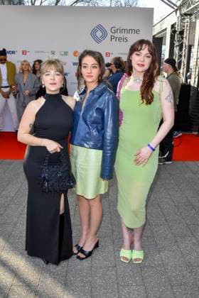 Jana Forkel, Elsa van Damke, Marie Bloching, (Angemessen Angry) zu Gast bei der Verleihung des 61.Grimme Preis am 04.04.2025 in Marl NRW Deutschland