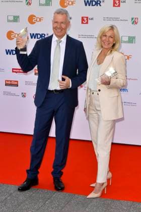 Peter Kloeppel, Ulrike von der Groeben RTL Preistraeger zu Gast bei der Verleihung des 61.Grimme Preis am 04.04.2025 in Marl NRW Deutschland