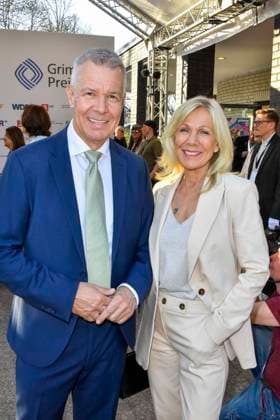 Peter Kloeppel, Ulrike von der Groeben RTL Preistraeger zu Gast bei der Verleihung des 61.Grimme Preis am 04.04.2025 in Marl NRW Deutschland