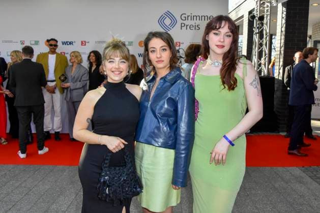 Jana Forkel, Elsa van Damke, Marie Bloching, (Angemessen Angry) zu Gast bei der Verleihung des 61.Grimme Preis am 04.04.2025 in Marl NRW Deutschland
