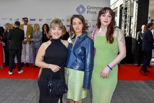 Jana Forkel, Elsa van Damke, Marie Bloching, (Angemessen Angry) zu Gast bei der Verleihung des 61.Grimme Preis am 04.04.2025 in Marl NRW Deutschland