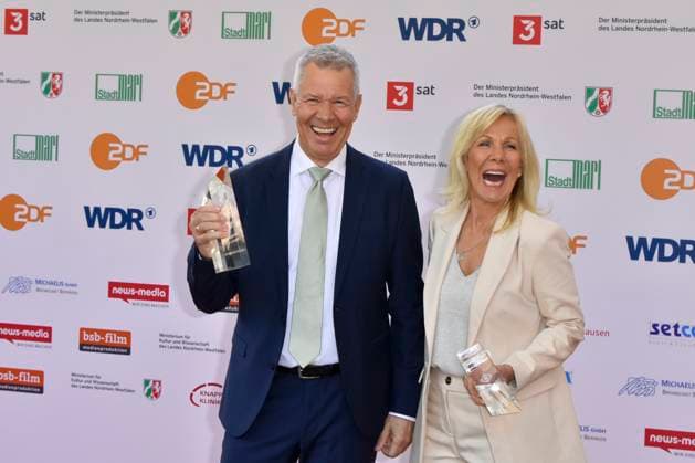 Peter Kloeppel, Ulrike von der Groeben RTL Preistraeger zu Gast bei der Verleihung des 61.Grimme Preis am 04.04.2025 in Marl NRW Deutschland