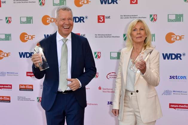 Peter Kloeppel, Ulrike von der Groeben RTL Preistraeger zu Gast bei der Verleihung des 61.Grimme Preis am 04.04.2025 in Marl NRW Deutschland