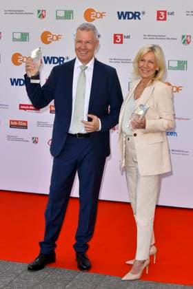 Peter Kloeppel, Ulrike von der Groeben RTL Preistraeger zu Gast bei der Verleihung des 61.Grimme Preis am 04.04.2025 in Marl NRW Deutschland
