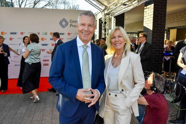 Peter Kloeppel, Ulrike von der Groeben RTL Preistraeger zu Gast bei der Verleihung des 61.Grimme Preis am 04.04.2025 in Marl NRW Deutschland