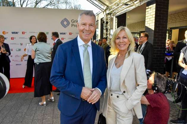 Peter Kloeppel, Ulrike von der Groeben RTL Preistraeger zu Gast bei der Verleihung des 61.Grimme Preis am 04.04.2025 in Marl NRW Deutschland