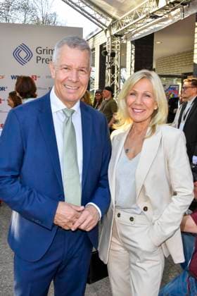 Peter Kloeppel, Ulrike von der Groeben RTL Preistraeger zu Gast bei der Verleihung des 61.Grimme Preis am 04.04.2025 in Marl NRW Deutschland