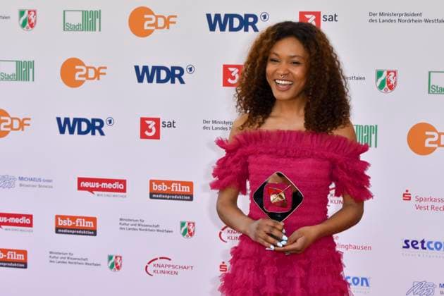 Zoe Magdalena (Hungry) Schauspielerin Preistraegerin zu Gast bei der Verleihung des 61.Grimme Preis am 04.04.2025 in Marl NRW Deutschland