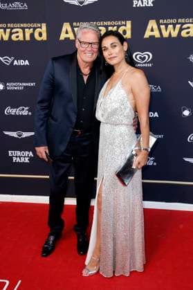 Heiner Kamps und Ella Kamps bei der Verleihung des 25. Radio Regenbogen Award 2025 in der Europa-Park Arena. Rust, 04.04.2025