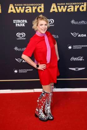 Mirja Boes bei der Verleihung des 25. Radio Regenbogen Award 2025 in der Europa-Park Arena. Rust, 04.04.2025