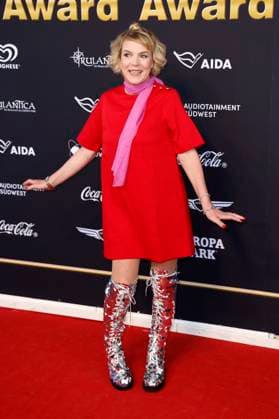 Mirja Boes bei der Verleihung des 25. Radio Regenbogen Award 2025 in der Europa-Park Arena. Rust, 04.04.2025