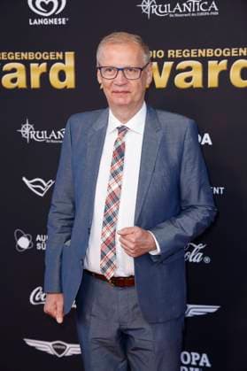 Günther Jauch bei der Verleihung des 25. Radio Regenbogen Award 2025 in der Europa-Park Arena. Rust, 04.04.2025