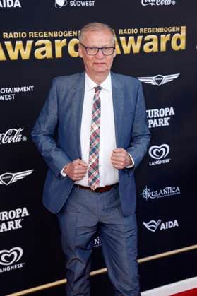 Günther Jauch bei der Verleihung des 25. Radio Regenbogen Award 2025 in der Europa-Park Arena. Rust, 04.04.2025