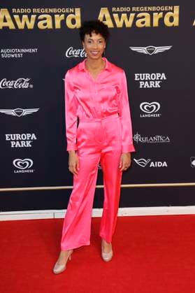 Malaika Mihambo bei der Verleihung des 25. Radio Regenbogen Award 2025 in der Europa-Park Arena. Rust, 04.04.2025
