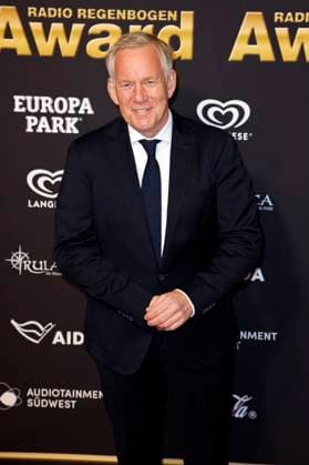Johannes B. Kerner bei der Verleihung des 25. Radio Regenbogen Award 2025 in der Europa-Park Arena. Rust, 04.04.2025