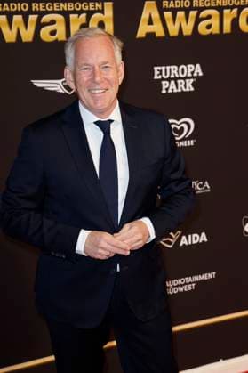 Johannes B. Kerner bei der Verleihung des 25. Radio Regenbogen Award 2025 in der Europa-Park Arena. Rust, 04.04.2025