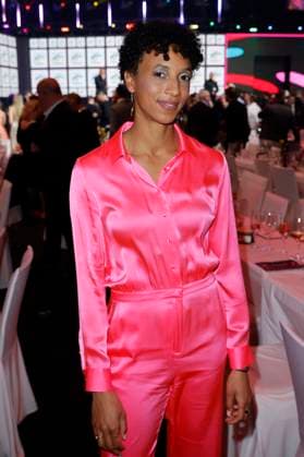 Malaika Mihambo bei der Verleihung des 25. Radio Regenbogen Award 2025 in der Europa-Park Arena. Rust, 04.04.2025