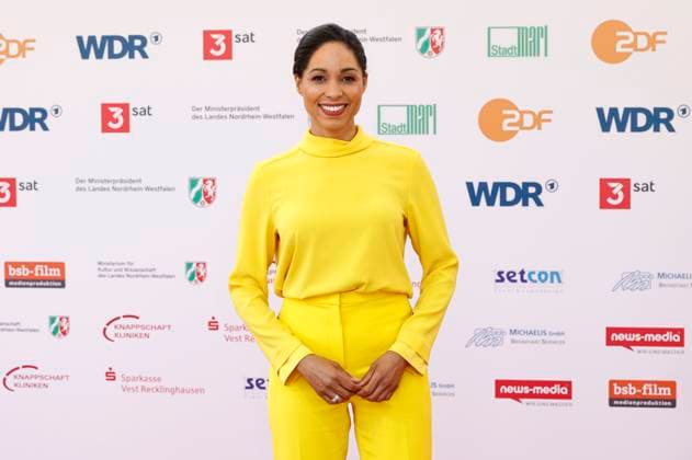 Jana Pareigis bei der 61. Verleihung des Grimme Preises 2025 im Theater Marl. Marl, 04.04.2025