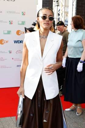 Larissa Sirah Herden bei der 61. Verleihung des Grimme Preises 2025 im Theater Marl. Marl, 04.04.2025