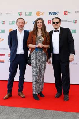Gast, Anja Marquardt und Martin Danisch bei der 61. Verleihung des Grimme Preises 2025 im Theater Marl. Marl, 04.04.2025