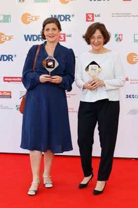 Mareike Wilms und Isabel Schayani bei der 61. Verleihung des Grimme Preises 2025 im Theater Marl. Marl, 04.04.2025
