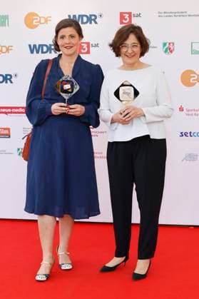 Mareike Wilms und Isabel Schayani bei der 61. Verleihung des Grimme Preises 2025 im Theater Marl. Marl, 04.04.2025
