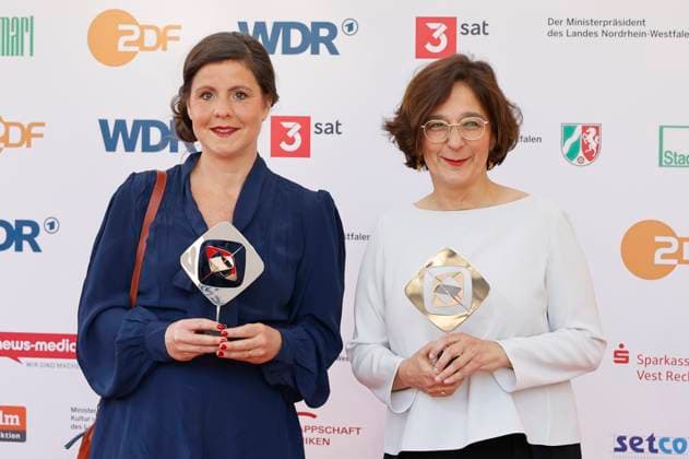 Mareike Wilms und Isabel Schayani bei der 61. Verleihung des Grimme Preises 2025 im Theater Marl. Marl, 04.04.2025