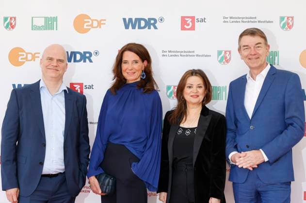 Jörg Schönenborn und Kollegen bei der 61. Verleihung des Grimme Preises 2025 im Theater Marl. Marl, 04.04.2025