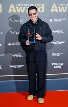 Rust, Germany - April 04, 2025: The 25th Radio Regenbogen Award at Europa-Park with Musician Nico Santos 25th Radio Regenbogen Award at Europa-Park