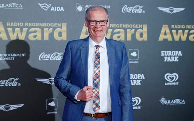 Rust, Germany - April 04, 2025: The 25th Radio Regenbogen Award at Europa-Park with TV Host Guenther Jauch 25th Radio Regenbogen Award at Europa-Park