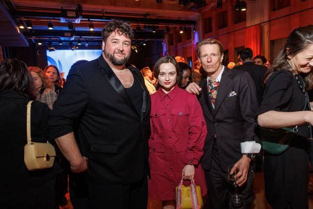 Event - Deutscher Filmpreis 2025 Nominiertenabend Daniel Zillmann, Lena Urzendowsky und Alexander Scheer beim Nominiertenabend des Deutschen Filmpreises 2025 in der Fotografiska am 05.04.2025 in Berlin. Copyright: xEventpressxKochanx