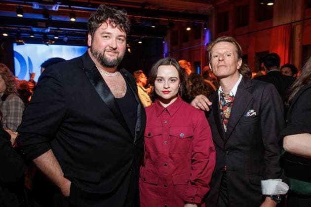 Event - Deutscher Filmpreis 2025 Nominiertenabend Daniel Zillmann, Lena Urzendowsky und Alexander Scheer beim Nominiertenabend des Deutschen Filmpreises 2025 in der Fotografiska am 05.04.2025 in Berlin. Copyright: xEventpressxKochanx