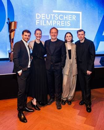 Event - Deutscher Filmpreis 2025 Nominiertenabend Lucas Reiber, Vicky Krieps, Florian Gallenberger, Lea van Acken und Christian Friedel beim Nominiertenabend des Deutschen Filmpreises 2025 in der Fotografiska am 05.04.2025 in Berlin. Copyright: xEventpressxKochanx