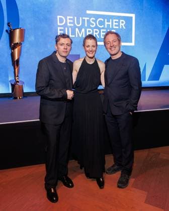 Event - Deutscher Filmpreis 2025 Nominiertenabend Christian Friedel, Vicky Krieps und Florian Gallenberger beim Nominiertenabend des Deutschen Filmpreises 2025 in der Fotografiska am 05.04.2025 in Berlin. Copyright: xEventpressxKochanx