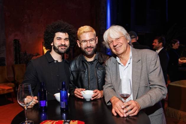 Event - Deutscher Filmpreis 2025 Nominiertenabend Ibrahim Nash at, Sol Bondy und Andreas Dresen beim Nominiertenabend des Deutschen Filmpreises 2025 in der Fotografiska am 05.04.2025 in Berlin. Copyright: xEventpressxKochanx