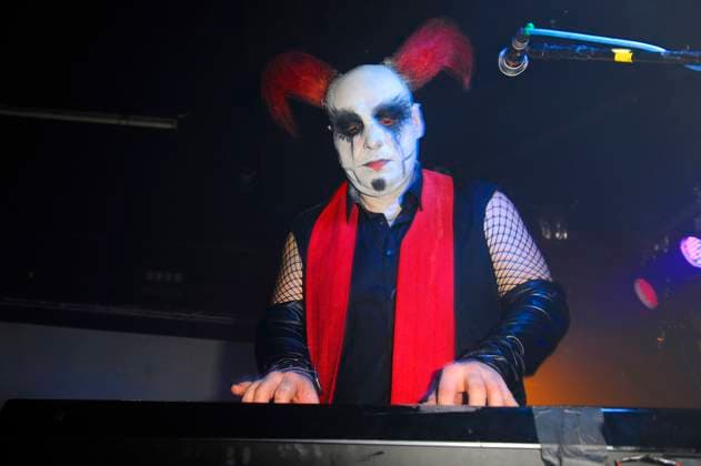 Das Ich performing Electrowerkz LONDON, ENGLAND - JANUARY 9: Bruno Kramm of Das Ich performing at Electrowerkz on January 9, 2016 in London, England. CAP MAR Martin Harris Great Britain Copyright: xMartinxHarris CapitalxPicturesx